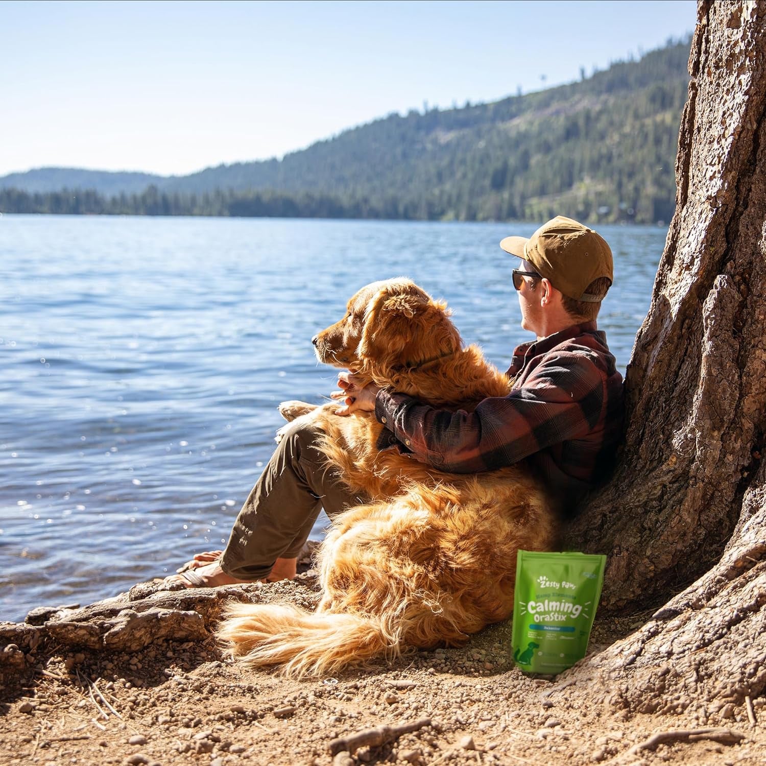 Zesty Paws Orastix for Dogs - Calming Dental Sticks for Stress with Hemp Melatonin Chamomile Dog Healthy Teeth and Gums Calm Composure for Fireworks and Thunderstorms - 25Oz